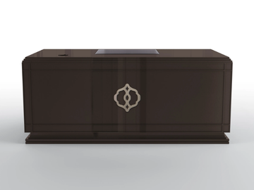 CLARK - Executive desk with cable management by BRUNO ZAMPA - view 2